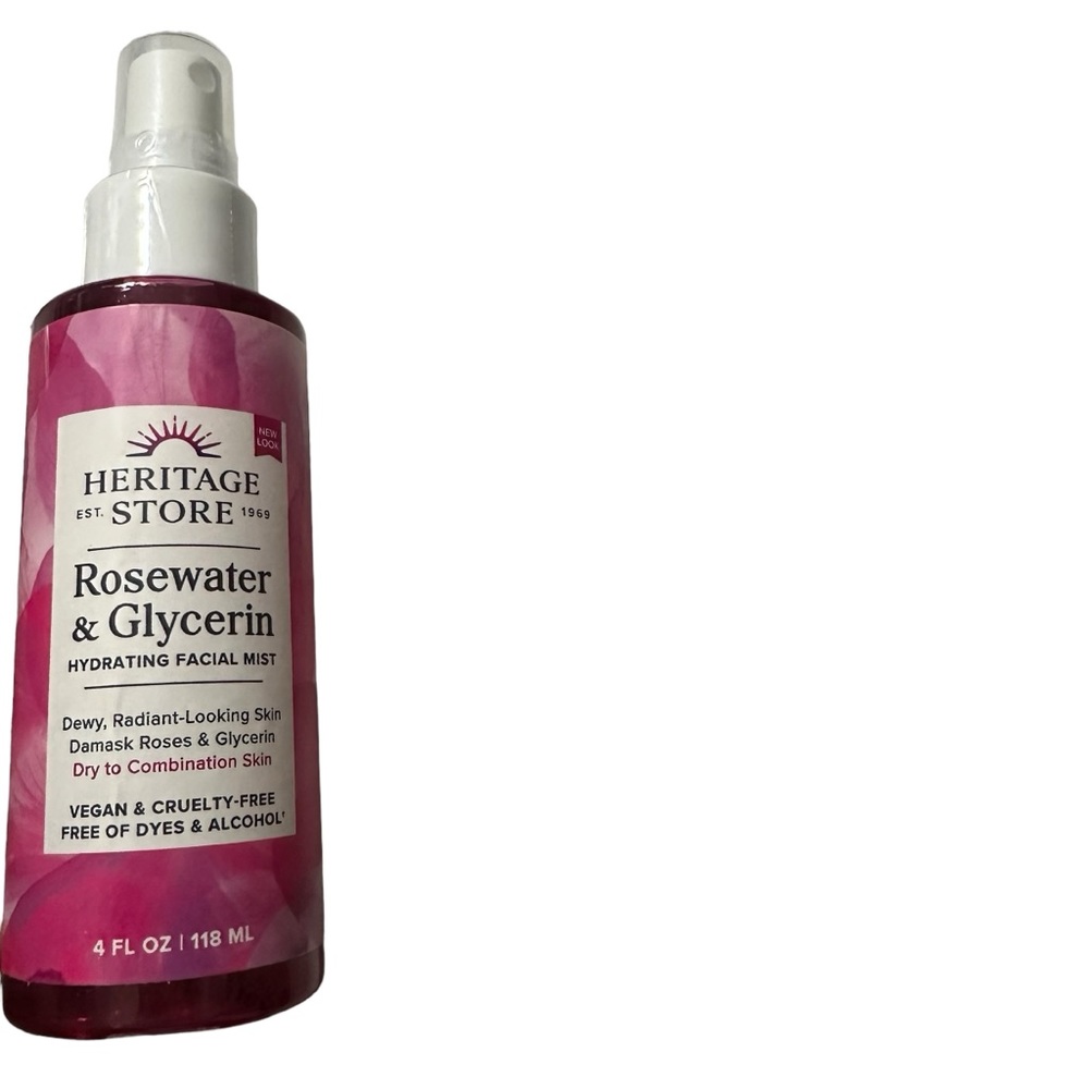 New Heritage Store Rosewater & Glycerin Hydrating Facial Mist